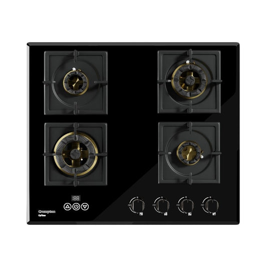 Crompton 60 cm 4 Burner Hob Optime Series HOB-OPFB604TI-MBL