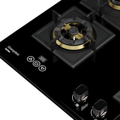 Crompton 60 cm 4 Burner Hob Optime Series HOB-OPFB604TI-MBL