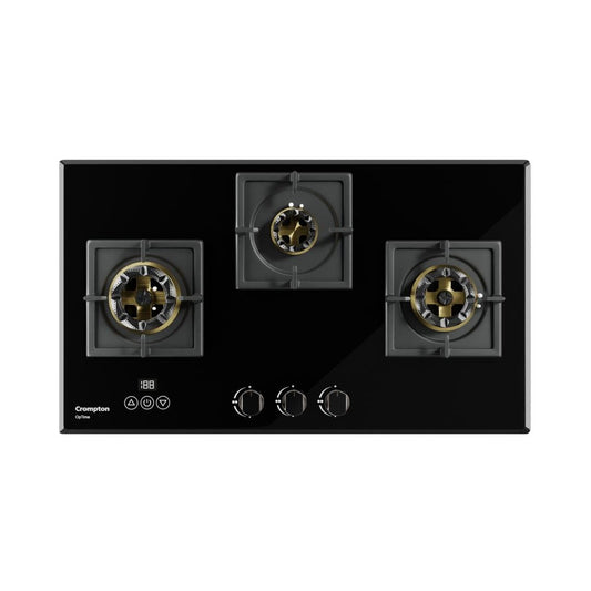 Crompton 78 cm 3 Burner Hob Optime Series HOB-OPFB783TI-MBL