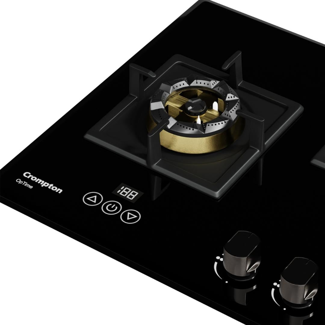 Crompton 78 cm 3 Burner Hob Optime Series HOB-OPFB783TI-MBL