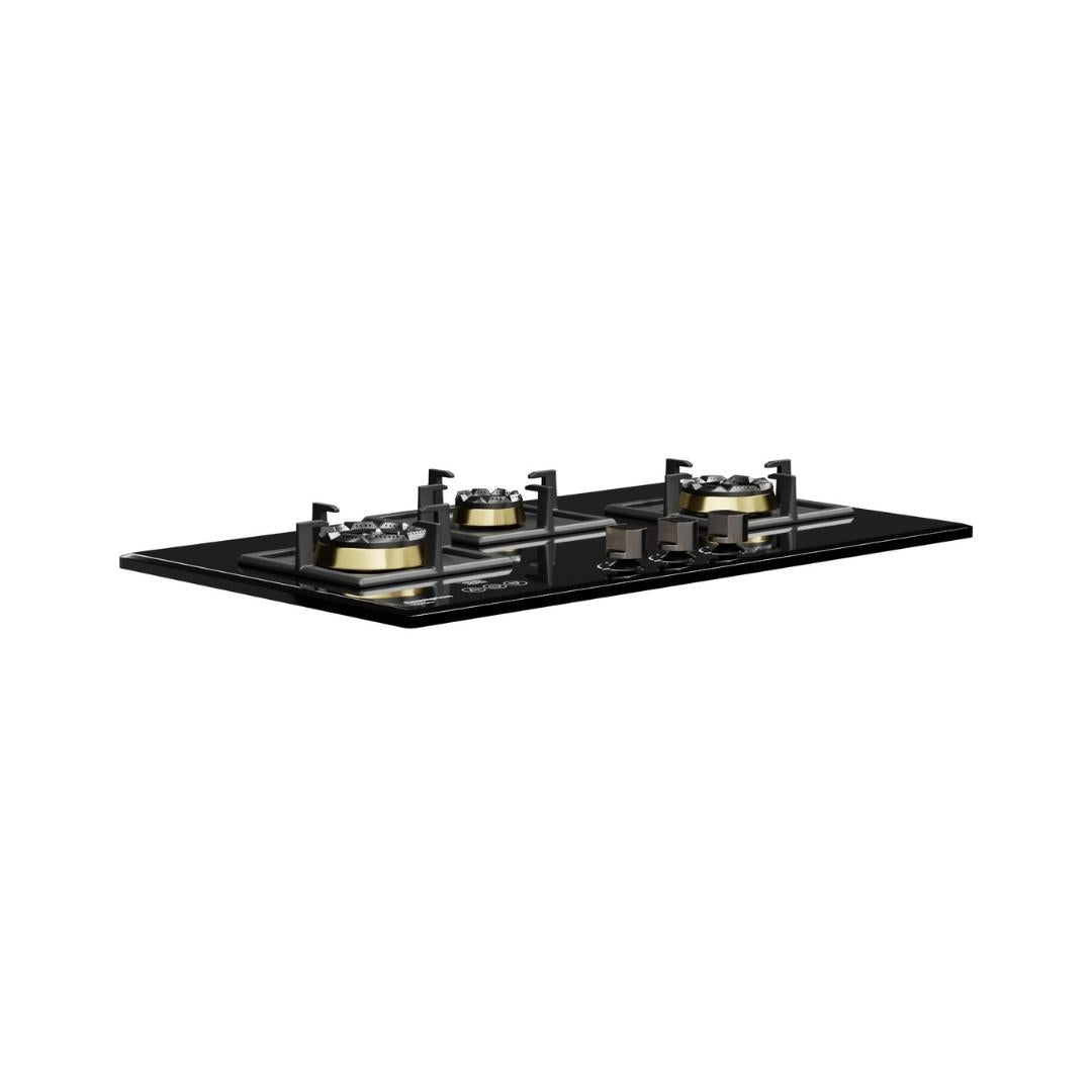 Crompton 78 cm 3 Burner Hob Optime Series HOB-OPFB783TI-MBL