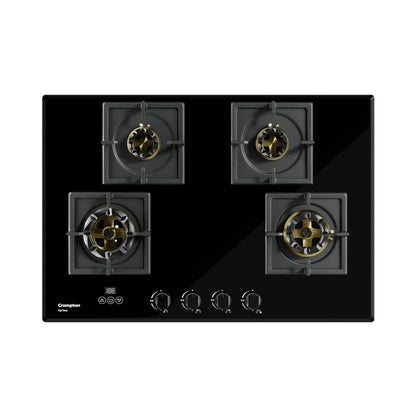 Crompton 78 cm 4 Burner Hob Optime Series HOB-OPFB784TI-MBL