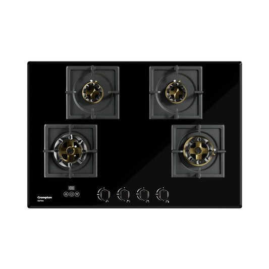 Crompton 78 cm 4 Burner Hob Optime Series HOB-OPFB784TI-MBL