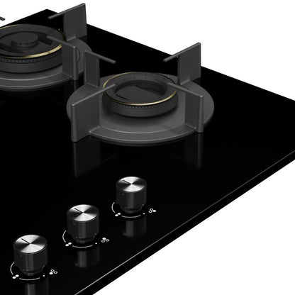 Crompton 60 cm 3 Burner Hob Sensosafe HOB-SSHB603-MBL