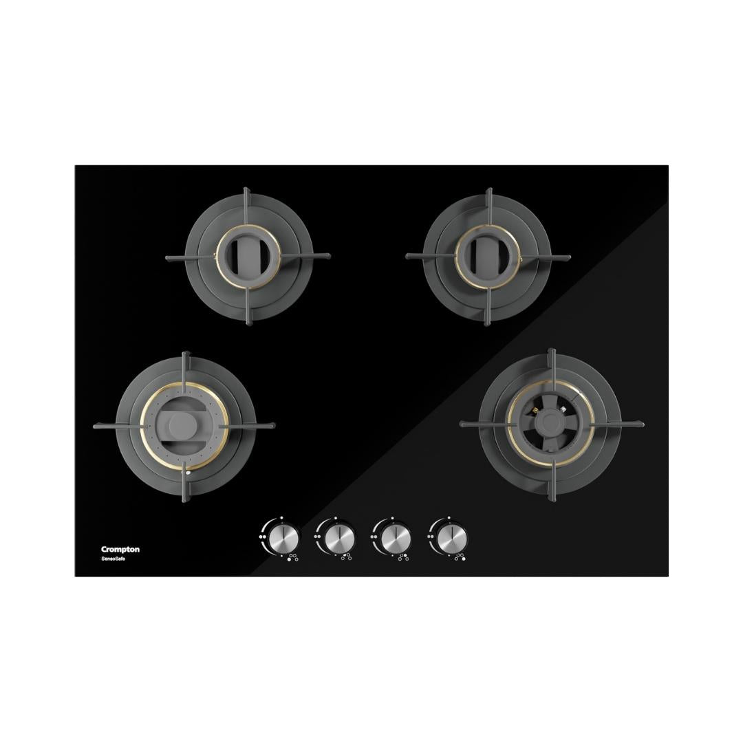 Crompton 78 cm 4 Burner Hob Sensosafe HOB-SSHB784-MBL