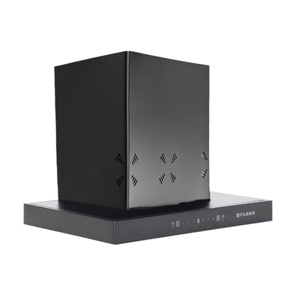 Faber 60 cm Wall Mounted Chimney HOOD CYGNUS IN 3D HC SC FL BK 60