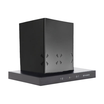 Faber 60 cm Wall Mounted Chimney HOOD CYGNUS IN 3D HC SC FL BK 60 + Faber 70 cm 4 Burner Hob Experia Series EXPERIA HT 704 ALU AI