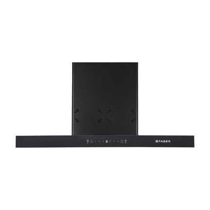 Faber 90 cm Wall Mounted Chimney HOOD CYGNUS IN 3D HC SC FL BK 90
