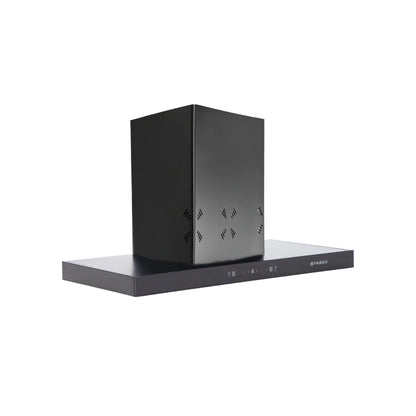 Faber 90 cm Wall Mounted Chimney HOOD CYGNUS IN 3D HC SC FL BK 90