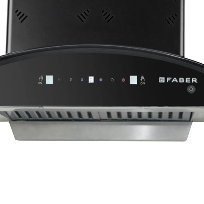 Faber 60 cm Wall Mounted Chimney HOOD ELLORA 3D IN HC SC BF BK 60