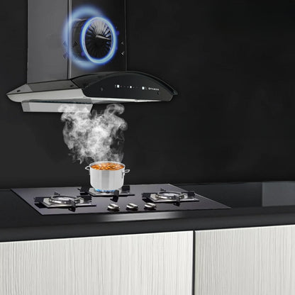 Faber 60 cm Wall Mounted Chimney HOOD ELLORA 3D IN HC SC BF BK 60