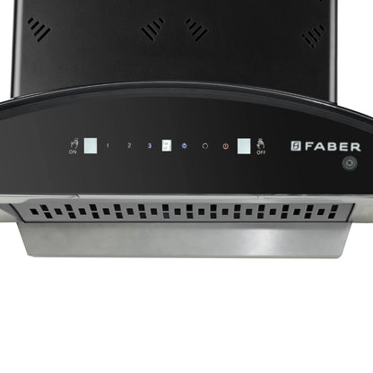 Faber 60 cm Wall Mounted Chimney HOOD ELLORA 3D IN HC SC FL BK 60