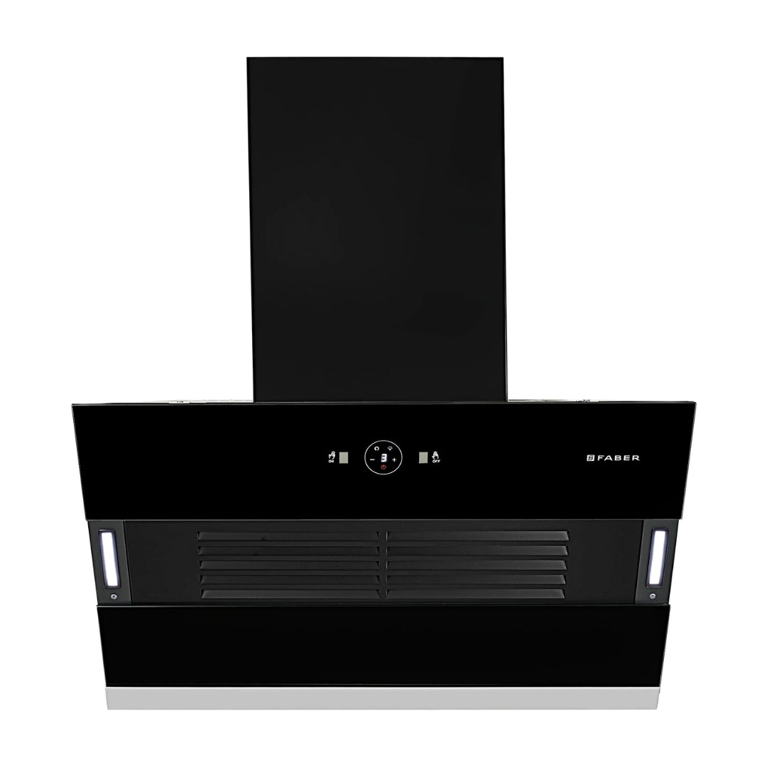 Faber 75 Cm Wall Mounted Chimney HOOD VERTIGO FL SC AC BK 75 On Decure in Faber 75 Cm Wall Mounted Chimney HOOD VERTIGO FL SC AC BK 75 On Decure in