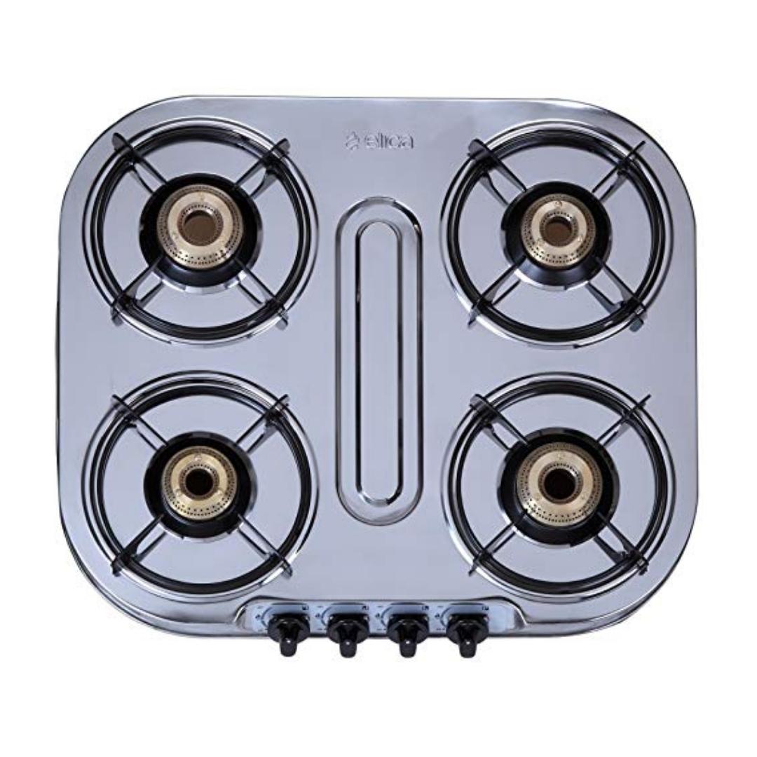 Elica 59 cm 4 Burner Cooktop INOX (STAINLESS STEEL) SERIES INOX 604 SS
