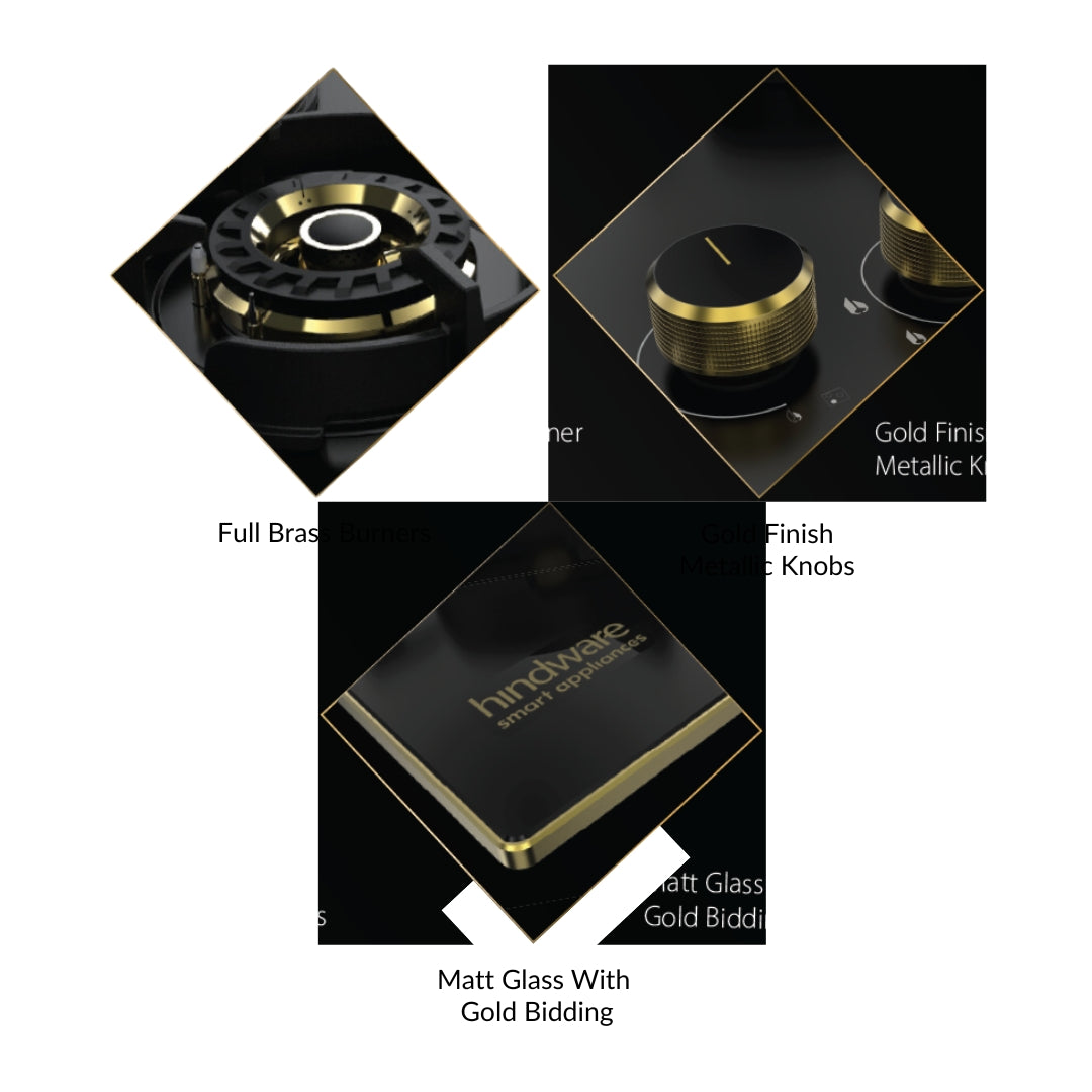 Hindware 75 cm 3 Burner Hob Ivana IVANA 3B 75 CM