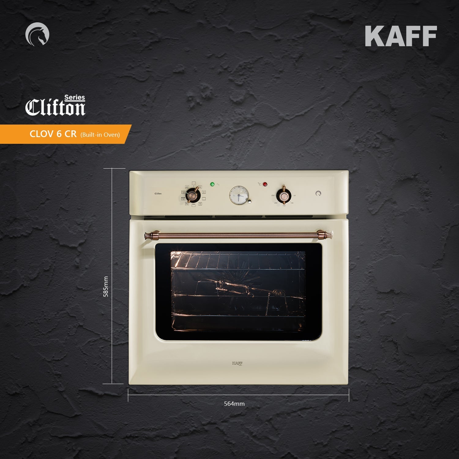 Kaff Built In Oven OV 81 ZNSC + Kaff Built-In Microwave KMW HN 6 BLK