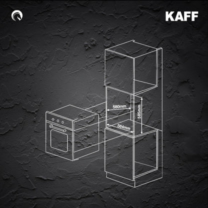 Kaff Built In Oven OV 81 ZNSC + Kaff Built-In Microwave KMW HN 6 BLK