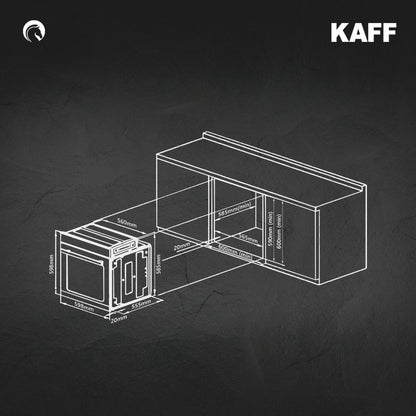 Kaff Built In Oven OV 81 ZNSC + Kaff Built-In Microwave KMW HN 6 BLK
