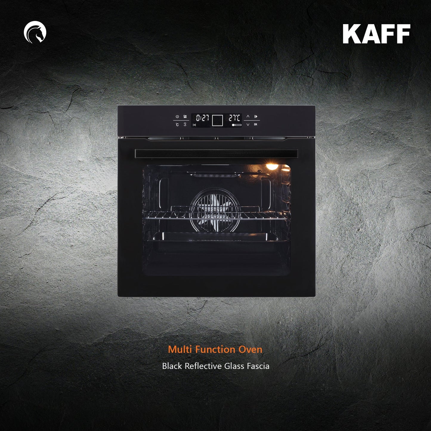Kaff Built In Oven OV 81TC BL + Kaff Built-In Microwave KMW HN 6 BLK