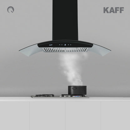 Kaff 90 cm Wall Mounted Chimney Dry Heat Auto clean LIZ DHC 90