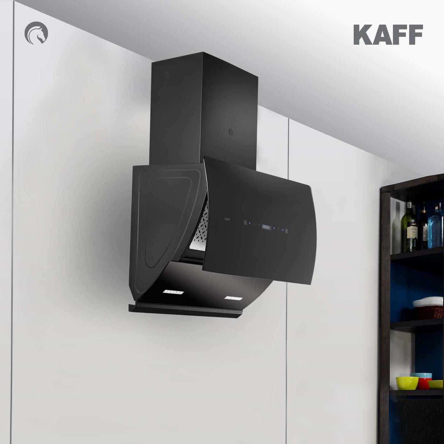 Kaff 60 cm Wall Mounted Chimney Filterless Series LYRA DHC 60