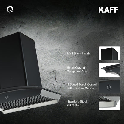 Kaff 60 cm Wall Mounted Chimney Filterless Series ROVER DHC 60