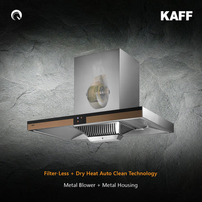 Kaff 90 cm Wall Mounted Chimney Filterless Series VIOLA DHC 90