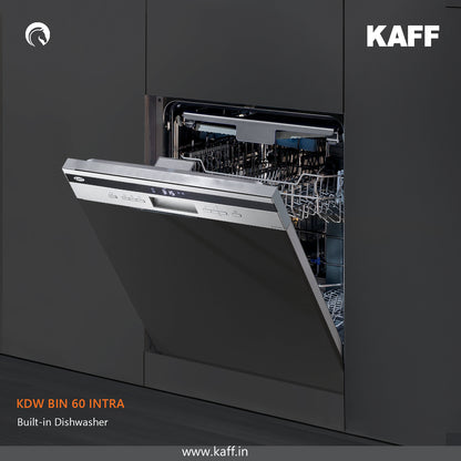 Kaff Built In Dishwasher KDW BIN 60 INTRA with 14 Place Settings