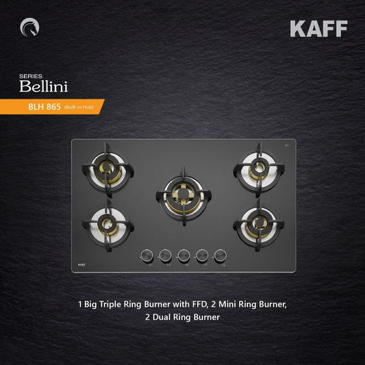 Kaff 86 cm 5 Burner Hob Bellini BLH 865X