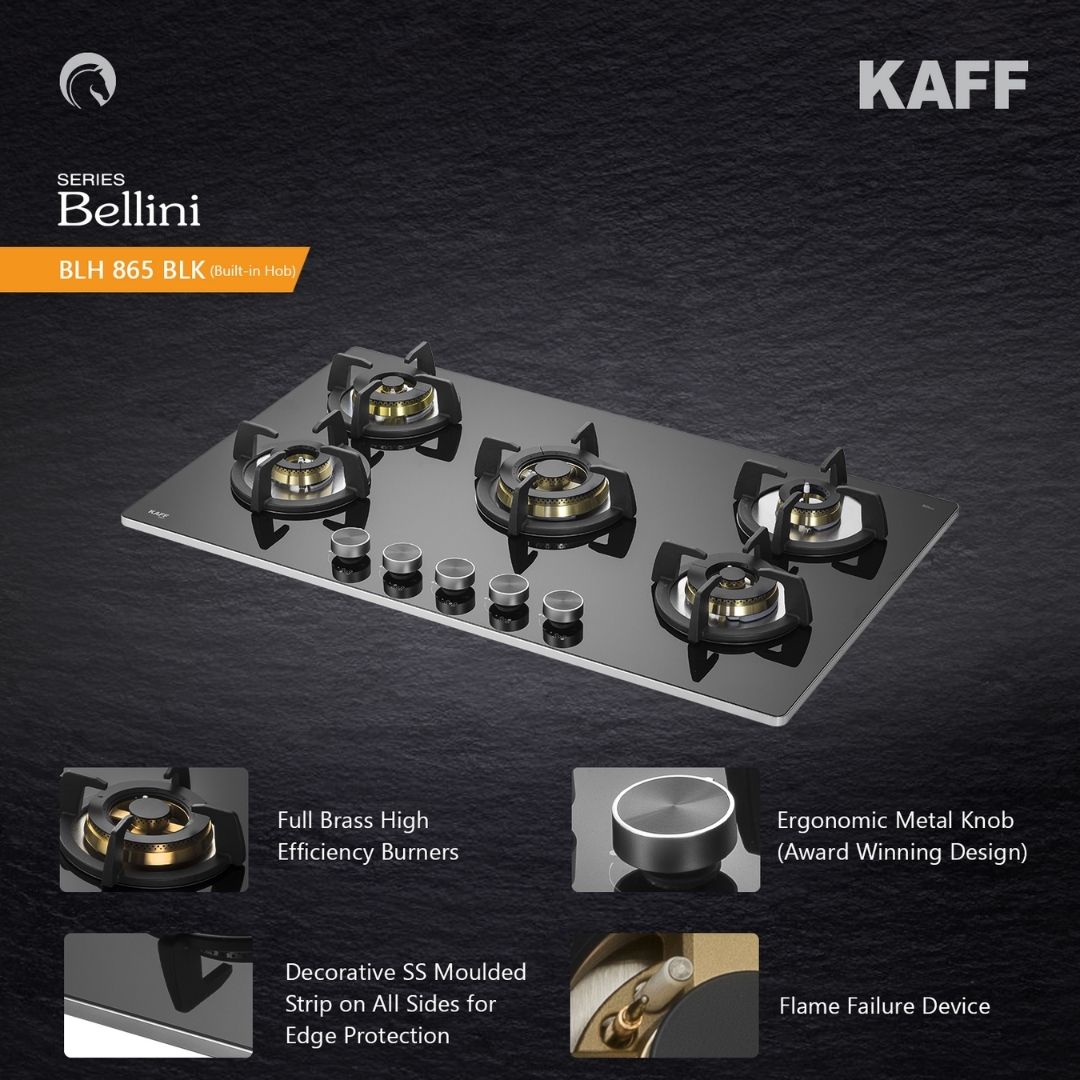 Kaff 86 cm 5 Burner Hob Bellini BLH 865X