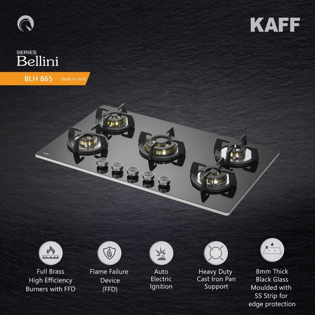 Kaff 86 cm 5 Burner Hob Bellini BLH 865X