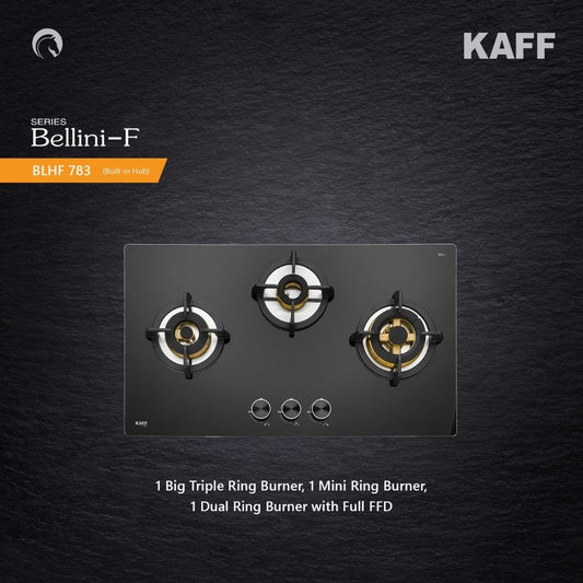Kaff 78 cm 3 Burner Hob Bellini F BLHF 783