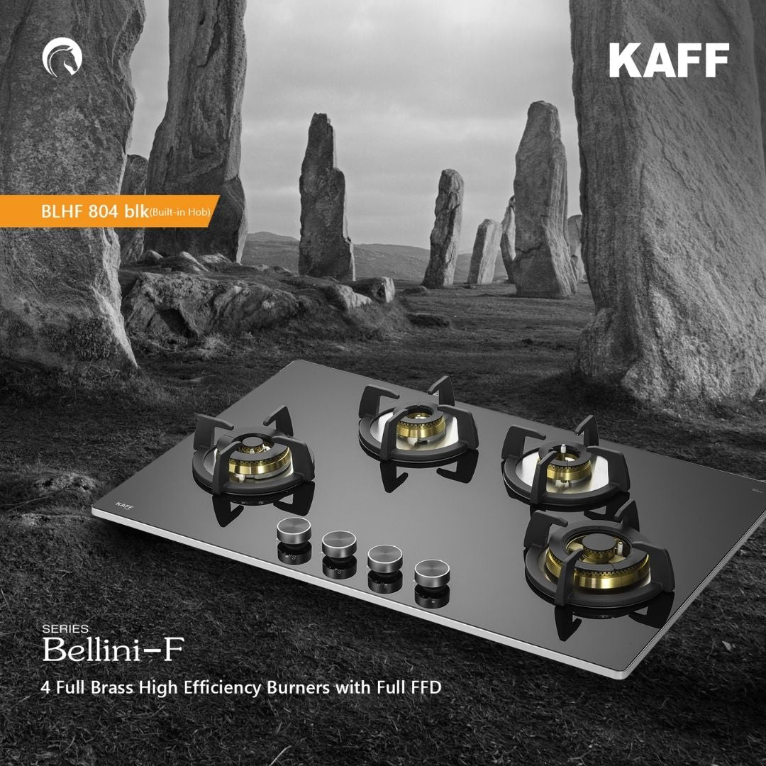 Kaff 80 cm 4 Burner Hob Bellini F BLHF 804X BL