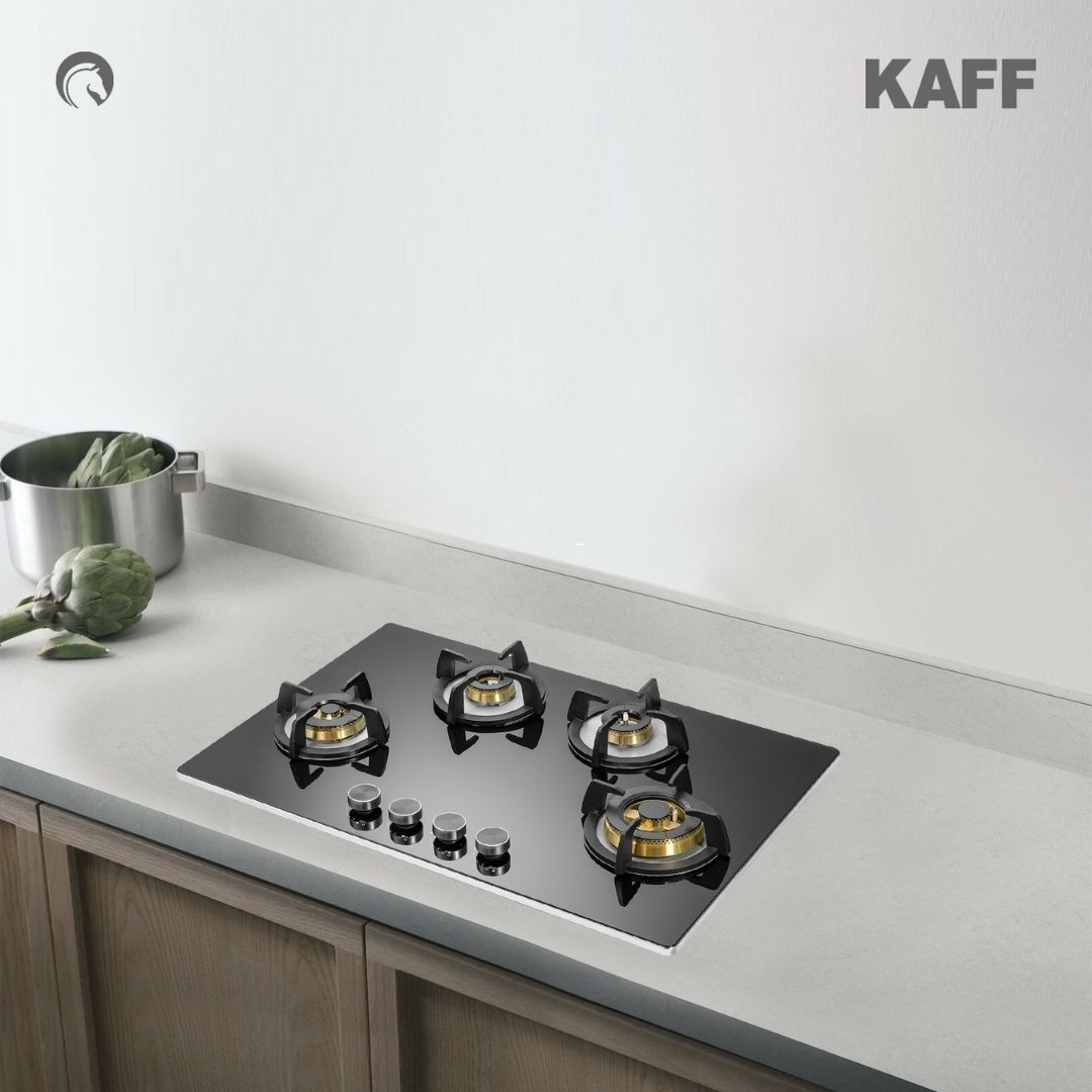 Kaff 80 cm 4 Burner Hob Bellini F BLHF 804X BL