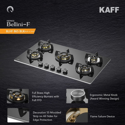 Kaff 86 cm 5 Burner Hob Bellini F BLHF 865X