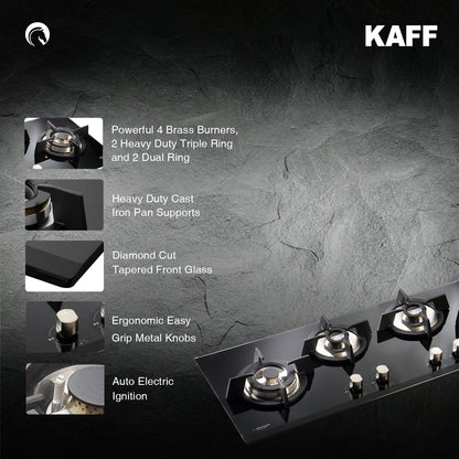 Kaff 100 cm 4 Burner Hob Collection Range KH 100 4BGX