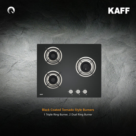 Kaff 60 cm 3 Burner Hob Crista CRH 603