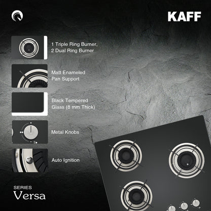 Kaff 60 cm 3 Burner Hob Crista CRH 603