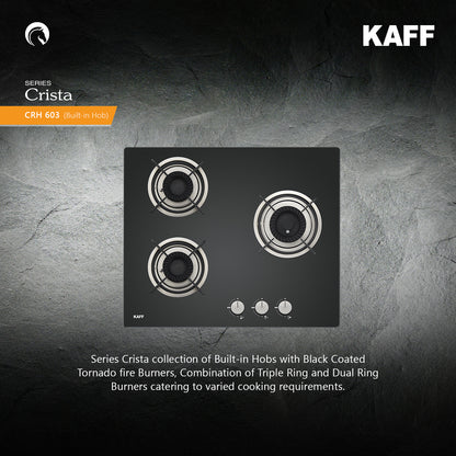 Kaff 60 cm 3 Burner Hob Crista CRH 603