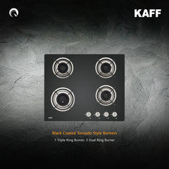 Kaff 60 cm 4 Burner Hob Crista CRH 604