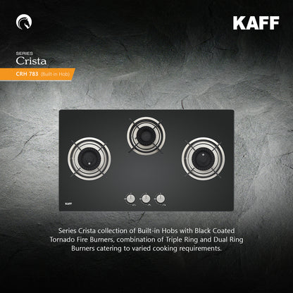 Kaff 78 cm 3 Burner Hob Crista CRH 783