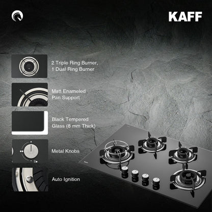 Kaff 80 cm 4 Burner Hob Crista CRH 804