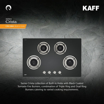 Kaff 80 cm 4 Burner Hob Crista CRH 804