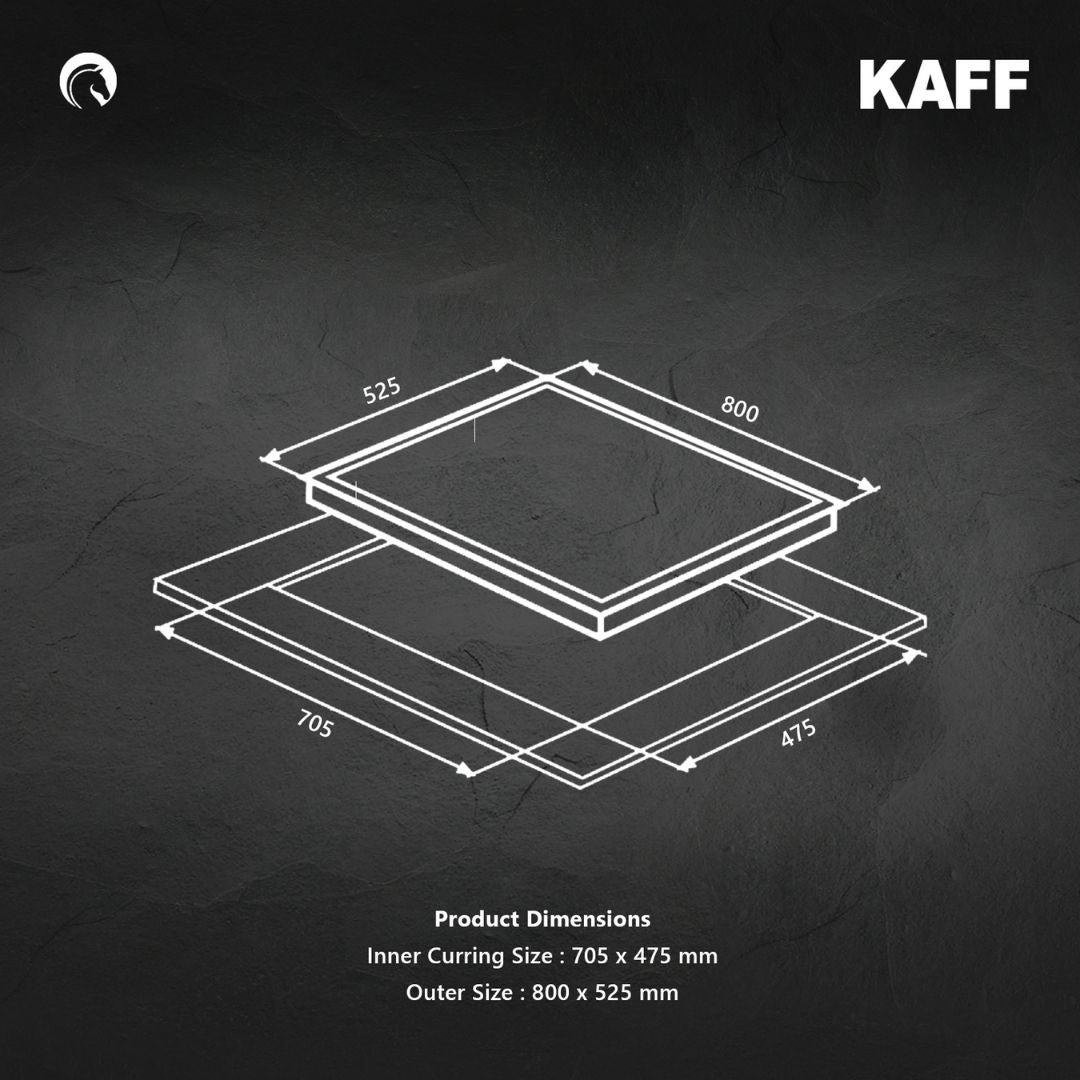 Kaff 80 cm 4 Burner Hob Crista CRH 804