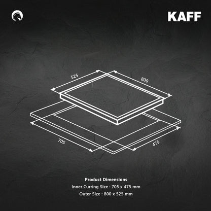 Kaff 80 cm 4 Burner Hob Crista CRH 804