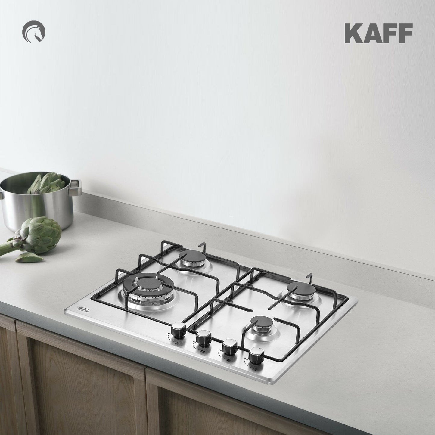 Kaff 60 cm 4 Burner Hob Essential Range NE 4B 60 SSX