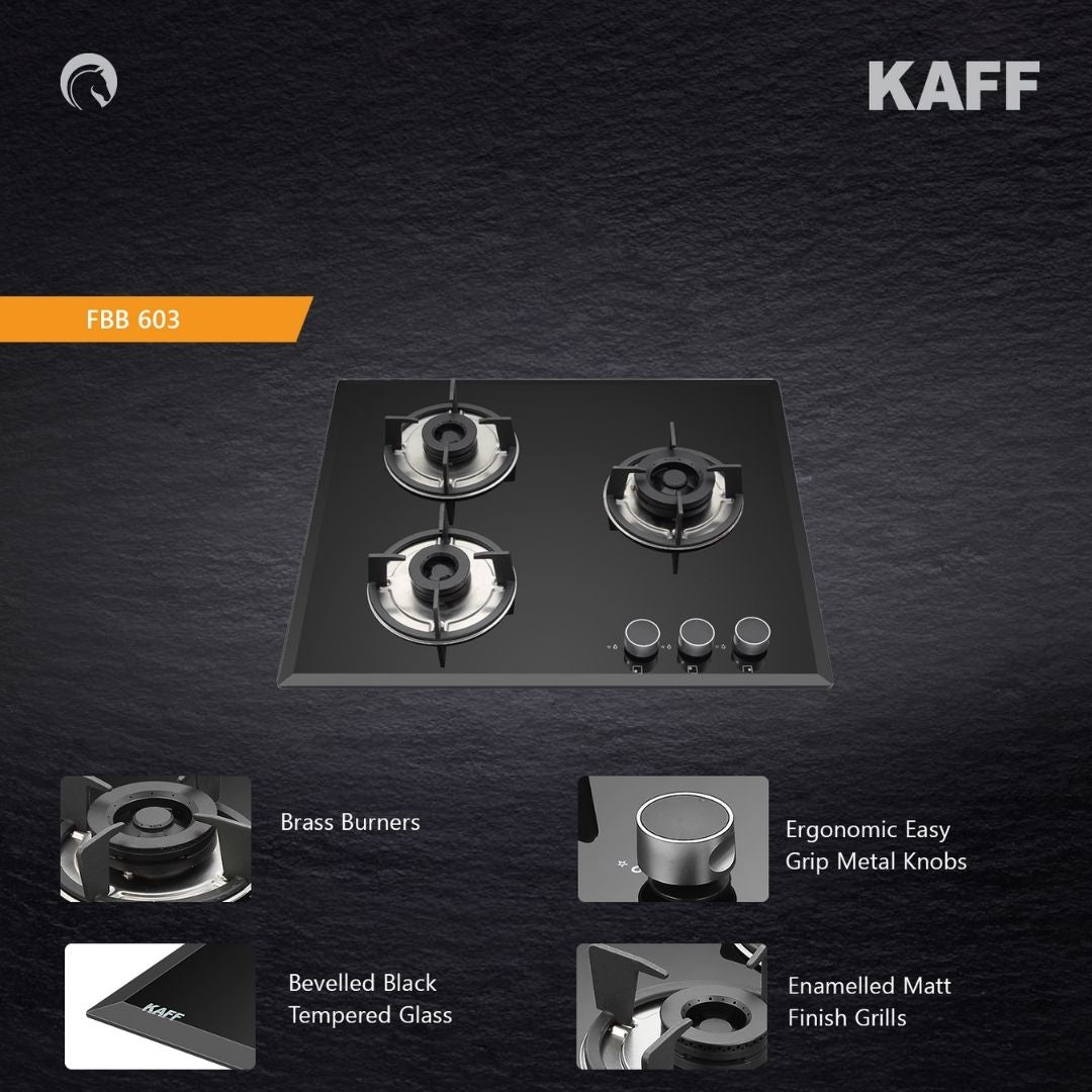 Kaff 60 cm 3 Burner Hob FBB FBB 603