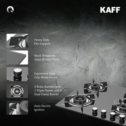 Kaff 60 cm 4 Burner Hob HBR HBR 604A