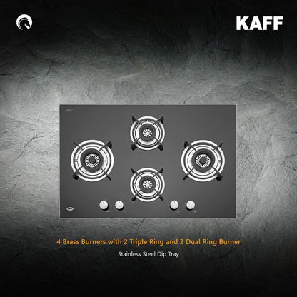 Kaff 78 cm 4 Burner Hob HBR HBR 784C