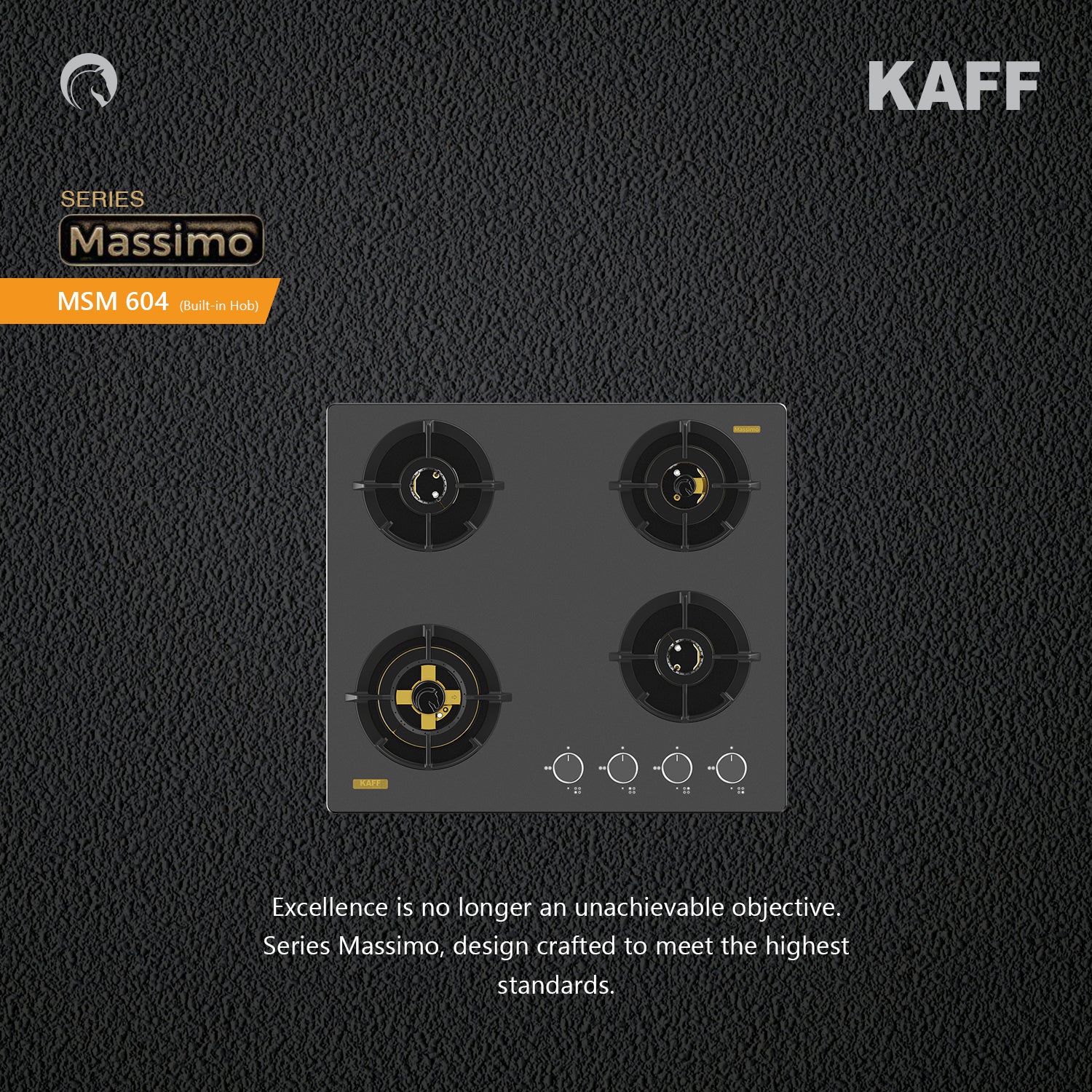 Kaff 60 cm 4 Burner Hob Massimo MSM 604X